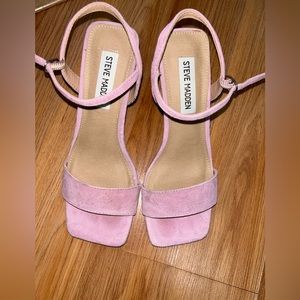 Steve Madden blush pink squared toe heels